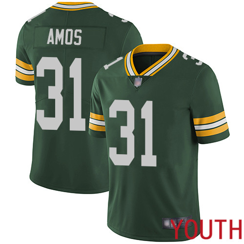 Green Bay Packers Limited Green Youth #31 Amos Adrian Home Jersey Nike NFL Vapor Untouchable->youth nfl jersey->Youth Jersey